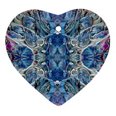 Blue Pour Blend  Ornament (heart)