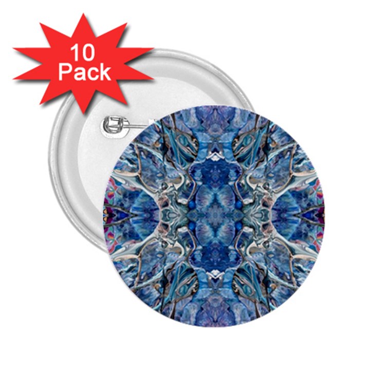 Blue Pour Blend  2.25  Buttons (10 pack) 