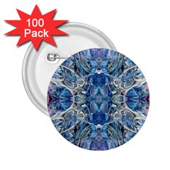 Blue Pour Blend  2 25  Buttons (100 Pack) 