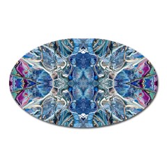 Blue Pour Blend  Oval Magnet