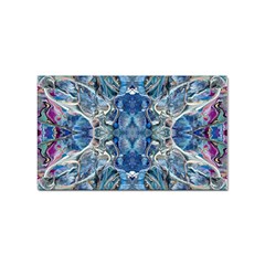 Blue Pour Blend  Sticker Rectangular (100 Pack) by kaleidomarblingart