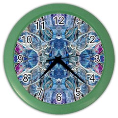 Blue Pour Blend  Color Wall Clock