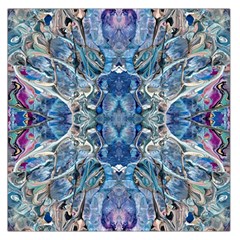 Blue Pour Blend  Square Satin Scarf (36  X 36 )