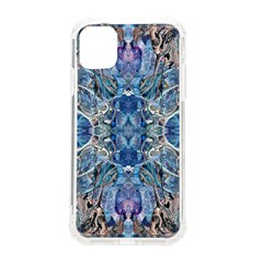 Blue Pour Blend  Iphone 11 Tpu Uv Print Case by kaleidomarblingart