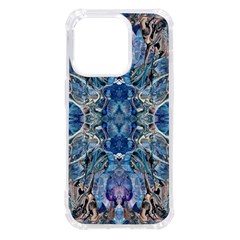 Blue Pour Blend  Iphone 14 Pro Tpu Uv Print Case