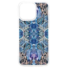 Blue Pour Blend  Iphone 15 Pro Max Tpu Uv Print Case by kaleidomarblingart