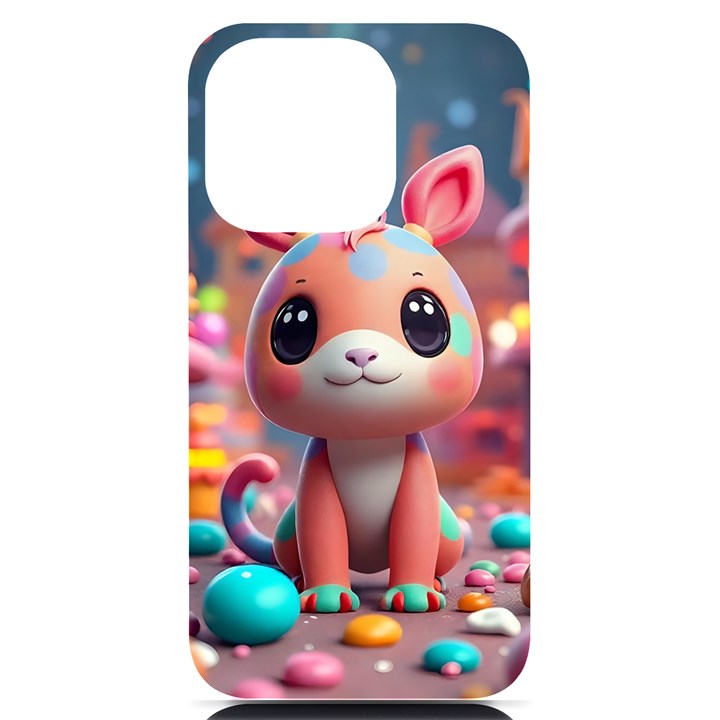 Cute creature iPhone 14 Pro Black UV Print Case