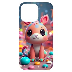 Cute Creature Iphone 14 Pro Max Black Uv Print Case by AIDreaming