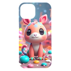 Cute Creature Iphone 15 Black Uv Print Pc Hardshell Case by AIDreaming