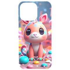 Cute Creature Iphone 15 Pro Max Black Uv Print Pc Hardshell Case by AIDreaming