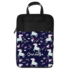 Personalized Name Any Text Unicorn Foldable Shoe Storage Bag