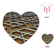 Expression Of Structure Playing Cards Single Design (heart) by geonetique