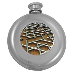 Expression Of Structure Round Hip Flask (5 Oz)