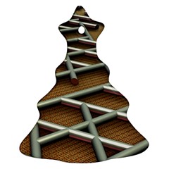 Expression Of Structure Christmas Tree Ornament (two Sides) by geonetique