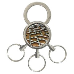 0118 F Expression Of Structure Large 3-ring Key Chain