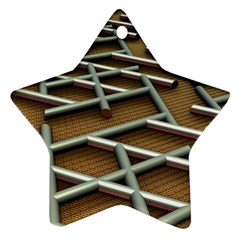 0118 F Expression Of Structure Large Star Ornament (two Sides)