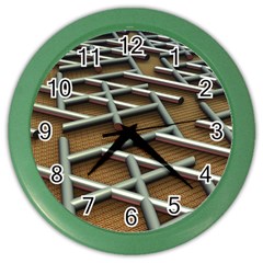 0118 F Expression Of Structure Large Color Wall Clock by geonetique