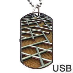 0118 F Expression Of Structure Large Dog Tag Usb Flash (two Sides)