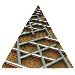 0118 F Expression Of Structure Large Wooden Puzzle Triangle by geonetique