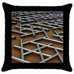 Expression Of Structure Throw Pillow Case (black)