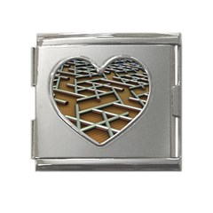 Expression Of Structure Mega Link Heart Italian Charm (18mm)