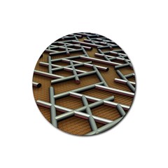 Expression Of Structure Rubber Coaster (round)