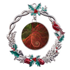  Falupadupe Metal X mas Wreath Holly Leaf Ornament