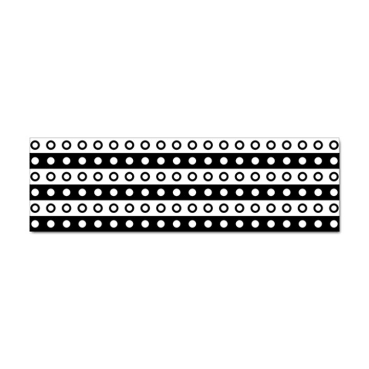 Black And White Circles Pattern Sticker (Bumper)