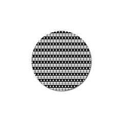 Black And White Circles Pattern Golf Ball Marker (4 Pack)