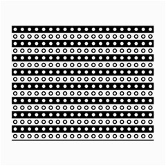 Black And White Circles Pattern Small Glasses Cloth by ytdream