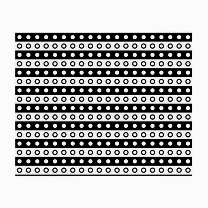 Black And White Circles Pattern Small Glasses Cloth (2 Sides)