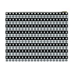 Black And White Circles Pattern Cosmetic Bag (XL) Back