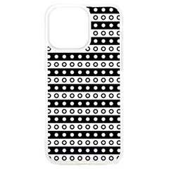 Black And White Circles Pattern Iphone 15 Pro Max Tpu Uv Print Case