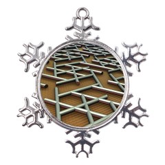 Expression Of Structure Metal Large Snowflake Ornament by geonetique