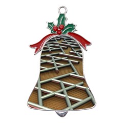 Expression Of Structure Metal Holly Leaf Bell Ornament