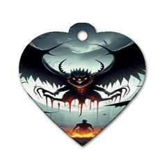 Halloween Goodie Dog Tag Heart (one Side)