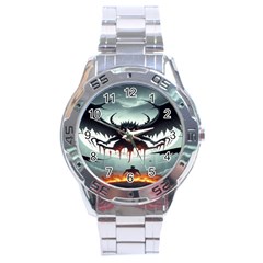 Halloween Goodie Stainless Steel Analogue Watch by favoritechios