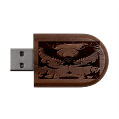 Halloween Goodie Wood Oval Usb Flash Drive by favoritechios