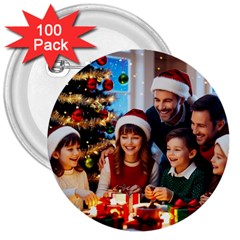 The Christmas Collection 3  Buttons (100 Pack) 