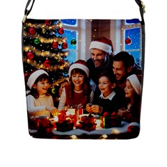 The Christmas Collection Flap Closure Messenger Bag (l)