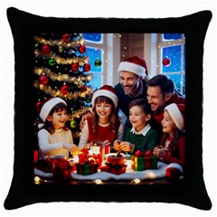 The Christmas Collection Throw Pillow Case (black) by favoritechios