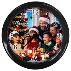 The Christmas Collection Wall Clock (black)