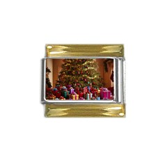 Merry Christmas Gold Trim Italian Charm (9mm)