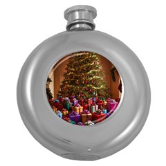 Merry Christmas Round Hip Flask (5 Oz)