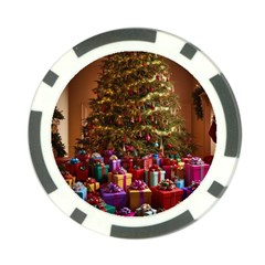 Merry Christmas Poker Chip Card Guard