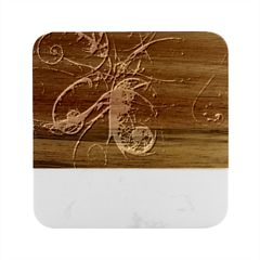 Falupadupe Marble Wood Coaster (square)