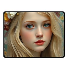 Beauty Of Youth Two Sides Fleece Blanket (small) by AIDreaming