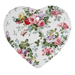 Floral Elements Peony Chinese Rose Ornament (heart)