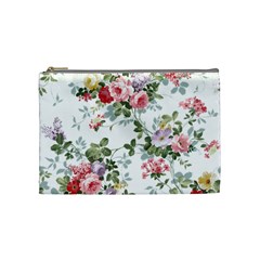 Floral Elements Peony Chinese Rose Cosmetic Bag (medium)