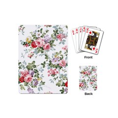 Floral Elements Peony Chinese Rose Playing Cards Single Design (mini)